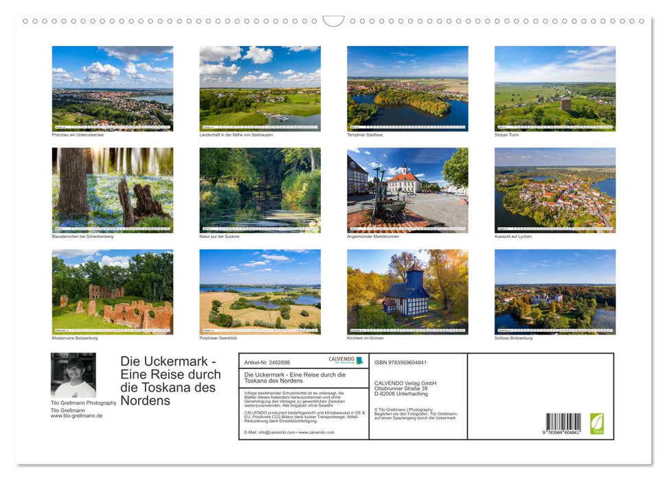 Die Uckermark - Eine Reise durch die Toskana des Nordens (CALVENDO Wandkalender 2027)