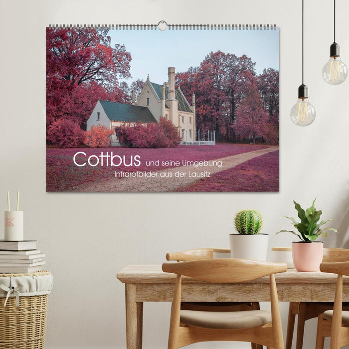 Cottbus und seine Umgebung in Infrarot (CALVENDO Wandkalender 2027)