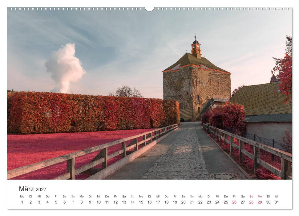 Cottbus und seine Umgebung in Infrarot (CALVENDO Wandkalender 2027)