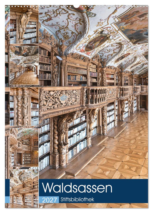 Waldsassen Stiftsbibliothek (CALVENDO Wandkalender 2027)