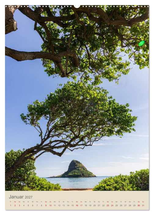 O'ahu - Hawaii, Bilder aus dem Südseeparadies (CALVENDO Premium Wandkalender 2027)