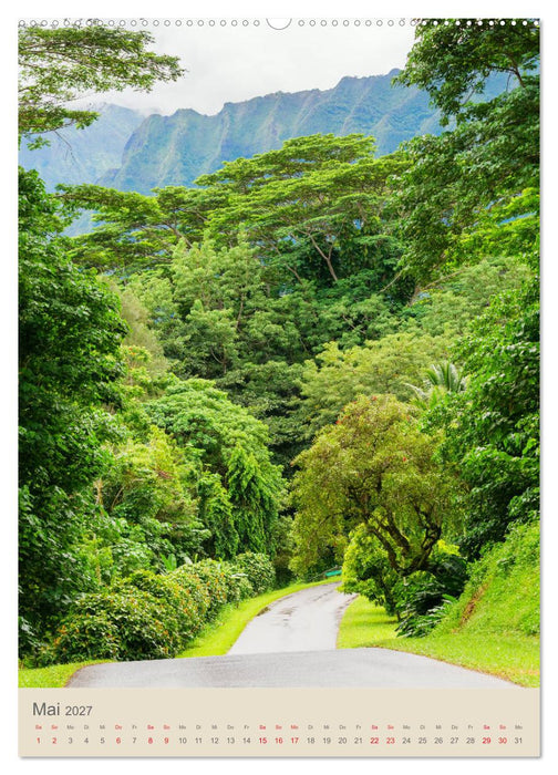 O'ahu - Hawaii, Bilder aus dem Südseeparadies (CALVENDO Premium Wandkalender 2027)