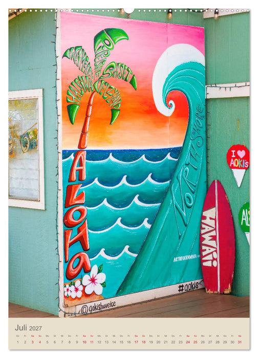 O'ahu - Hawaii, Bilder aus dem Südseeparadies (CALVENDO Premium Wandkalender 2027)