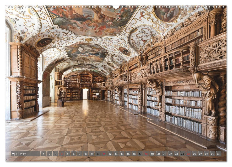 Kloster Waldsassen Stiftsbibliothek (CALVENDO Wandkalender 2027)