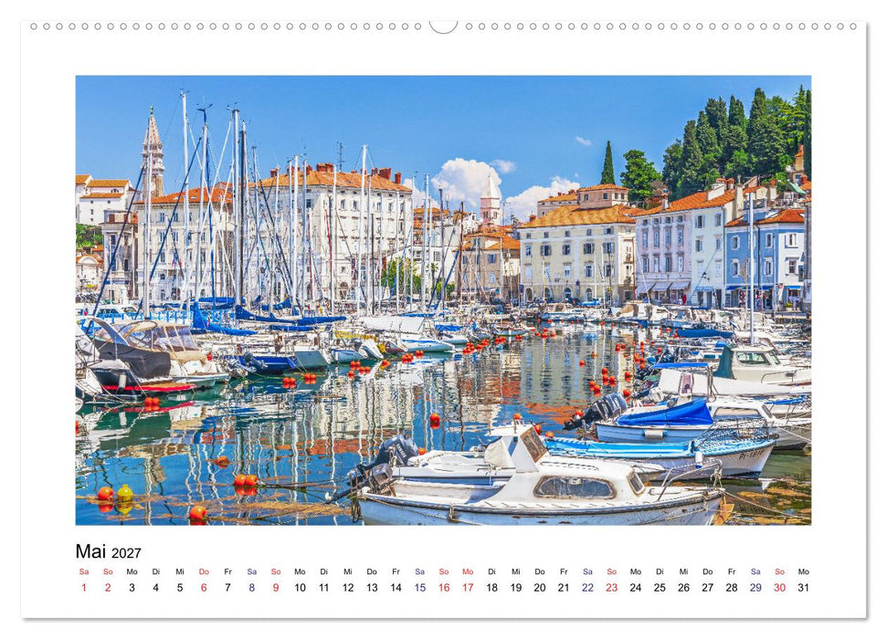 Istrien - Piran • Novigrad • Rovinj • Pula (CALVENDO Wandkalender 2027)