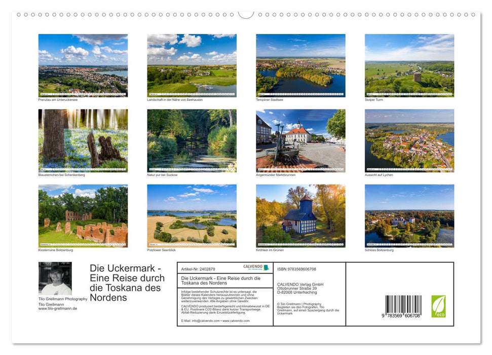 Die Uckermark - Eine Reise durch die Toskana des Nordens (CALVENDO Premium Wandkalender 2027)
