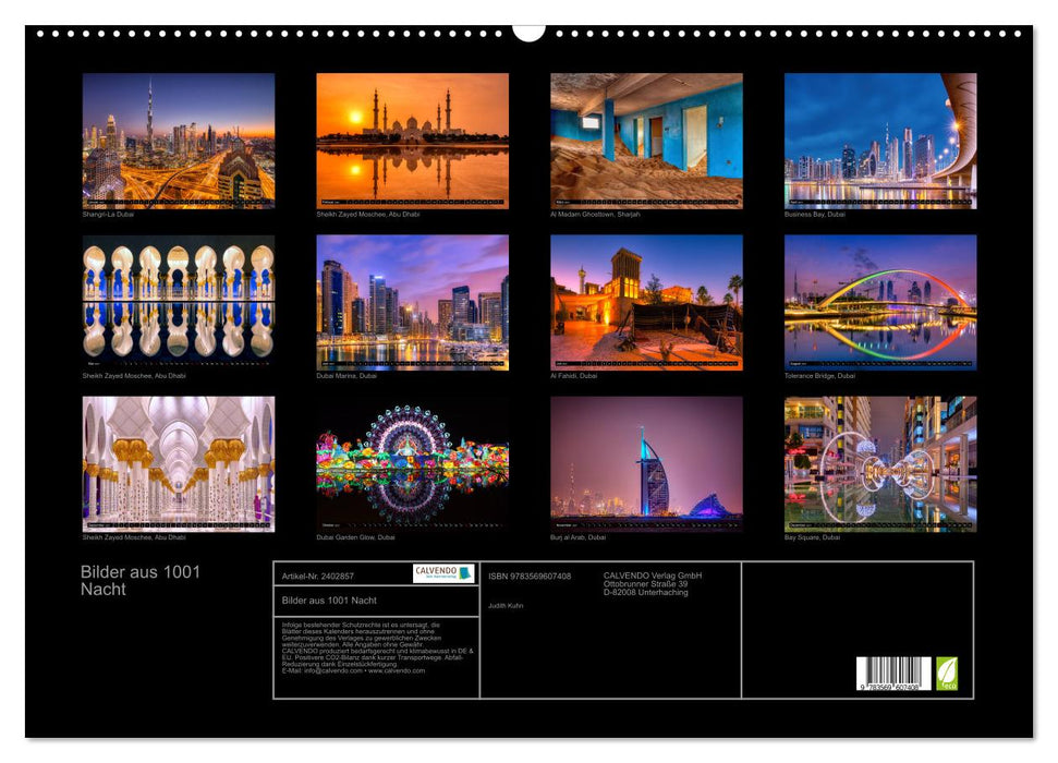 Bilder aus 1001 Nacht (CALVENDO Wandkalender 2027)