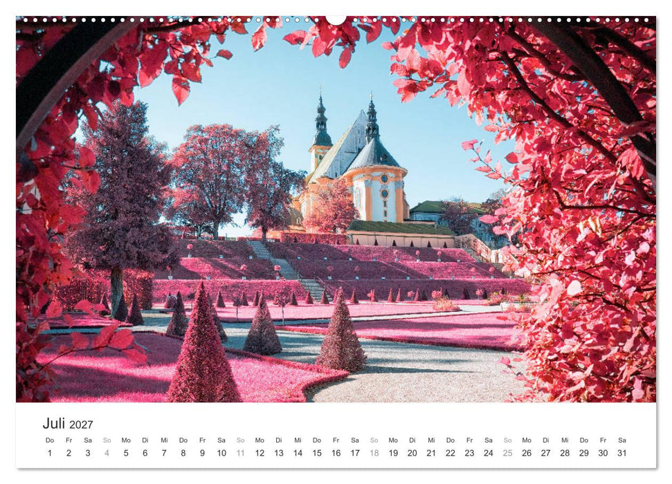 Cottbus und seine Umgebung in Infrarot (CALVENDO Premium Wandkalender 2027)
