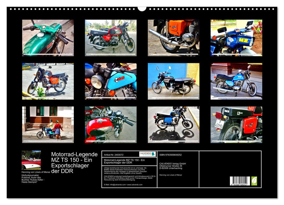 Motorrad-Legende MZ TS 150 - Ein Exportschlager der DDR (CALVENDO Wandkalender 2027)