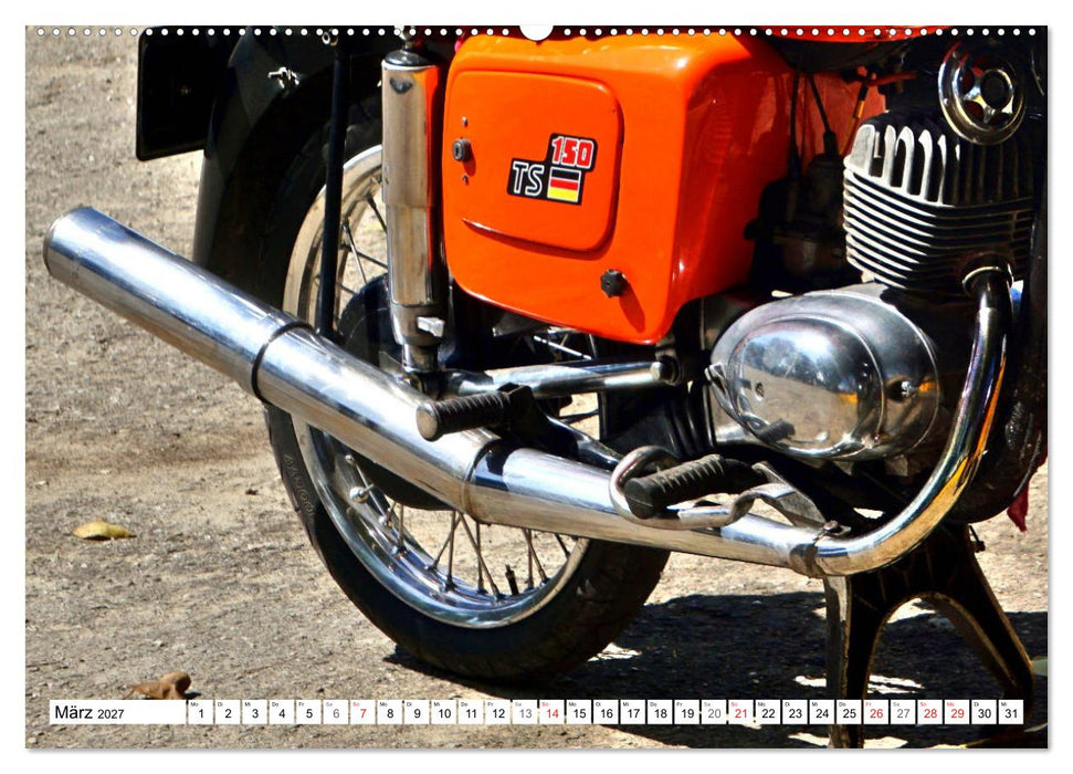 Motorrad-Legende MZ TS 150 - Ein Exportschlager der DDR (CALVENDO Wandkalender 2027)