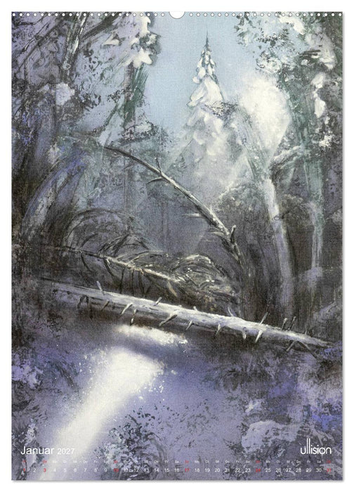 Engel Elfen Zauberwälder (CALVENDO Premium Wandkalender 2027)