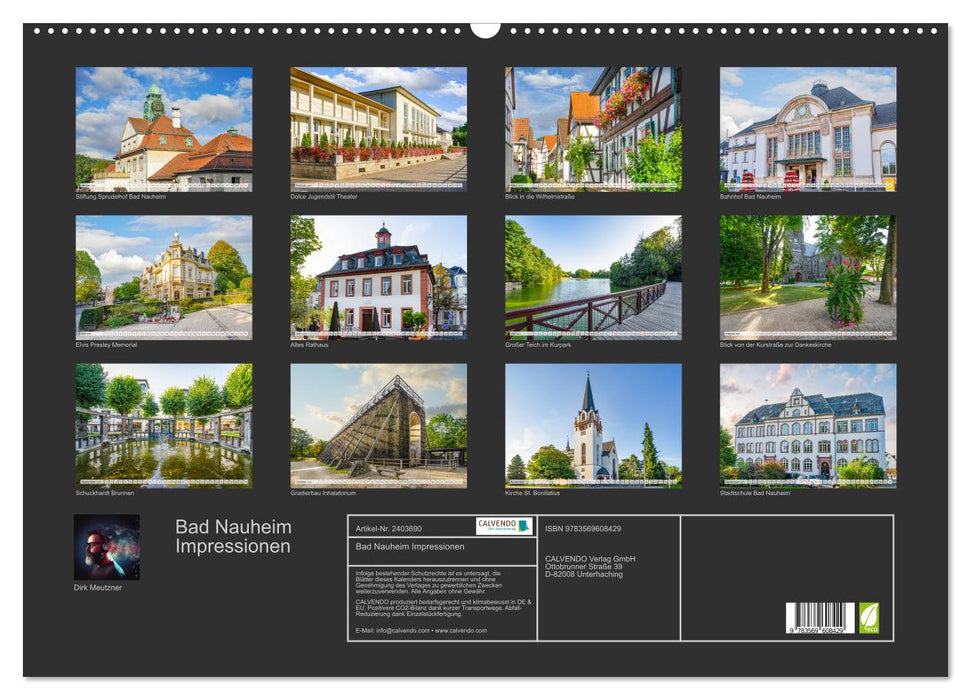 Bad Nauheim Impressionen (CALVENDO Wandkalender 2027)