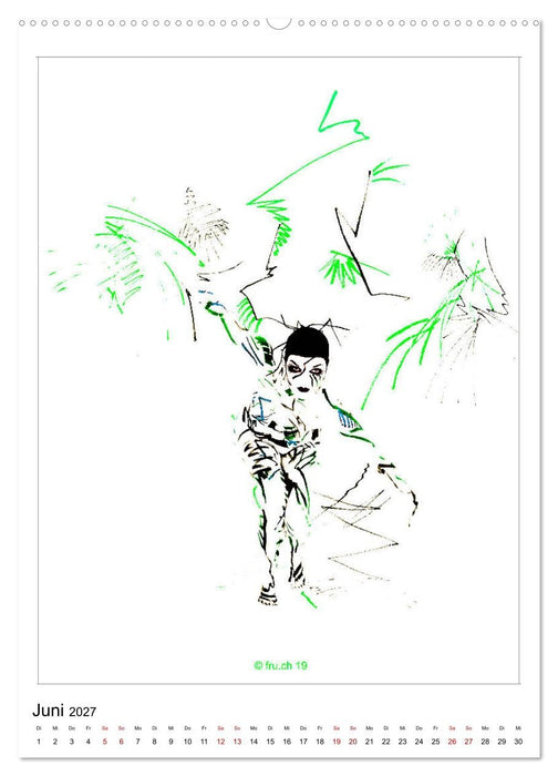 2 MODELS - ABOUT ME UND GABRIELA - Bodypainting Skizzen Zenga Fotografie (CALVENDO Wandkalender 2027)