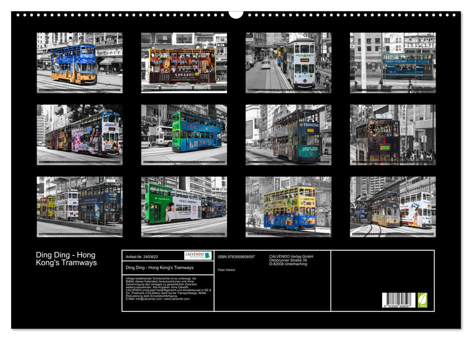 Ding Ding - Hong Kong's Tramways (CALVENDO Wandkalender 2027)