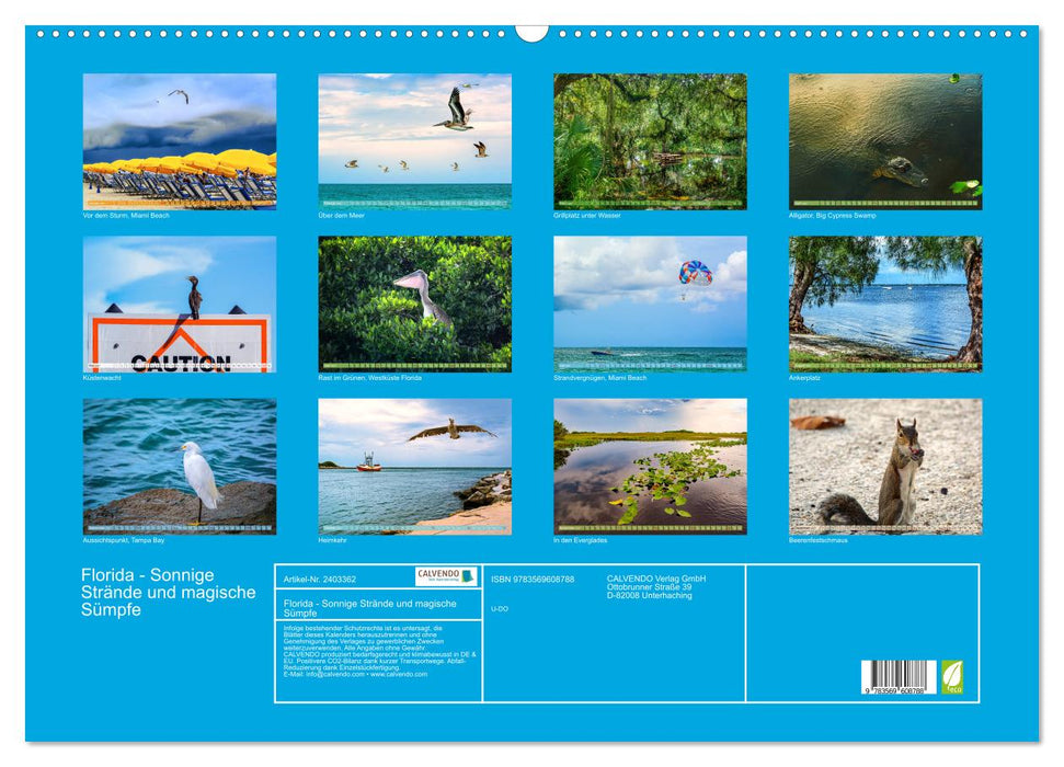 Florida - Sonnige Strände und magische Sümpfe (CALVENDO Wandkalender 2027)