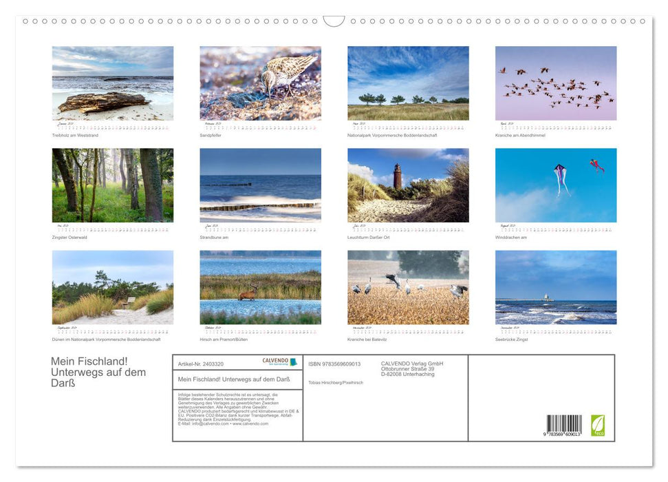 Mein Fischland! Unterwegs auf dem Darß (CALVENDO Wandkalender 2027)