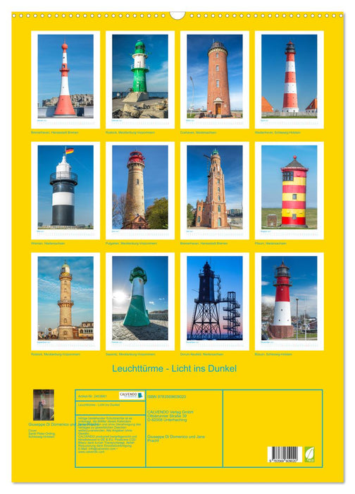 Leuchttürme - Licht ins Dunkel (CALVENDO Wandkalender 2027)