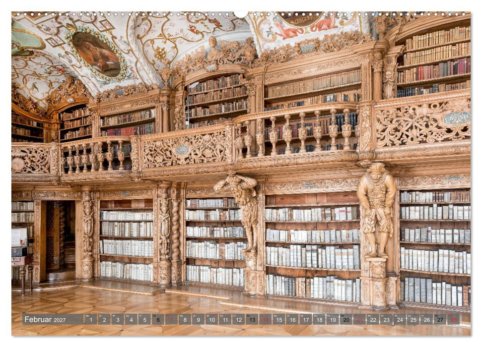 Kloster Waldsassen Stiftsbibliothek (CALVENDO Premium Wandkalender 2027)
