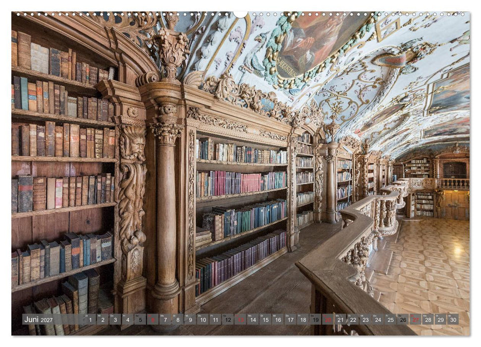 Kloster Waldsassen Stiftsbibliothek (CALVENDO Premium Wandkalender 2027)