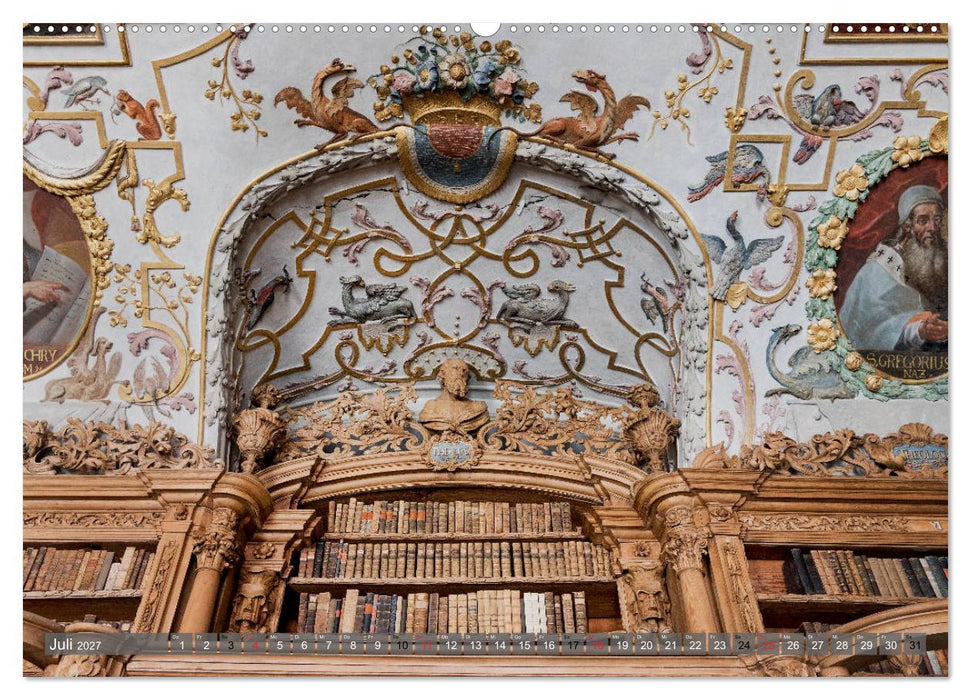 Kloster Waldsassen Stiftsbibliothek (CALVENDO Premium Wandkalender 2027)