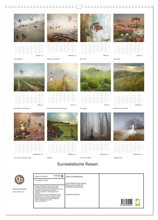 Surrealistische Reisen (CALVENDO Wandkalender 2027)