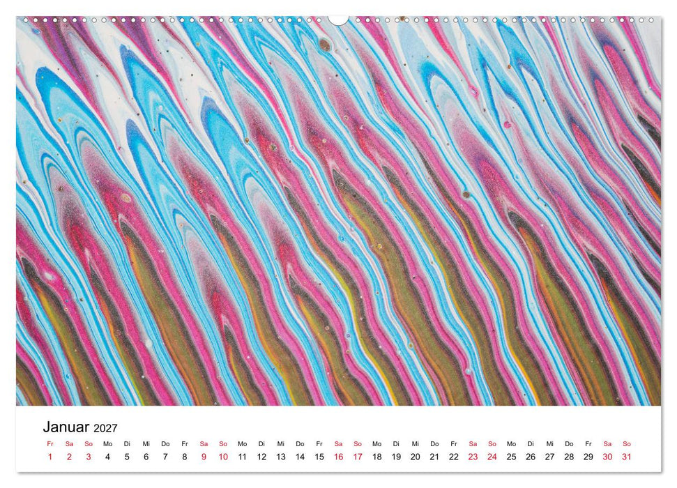 Acrylic Pouring - Faszinierende Farben und Formen (CALVENDO Wandkalender 2027)