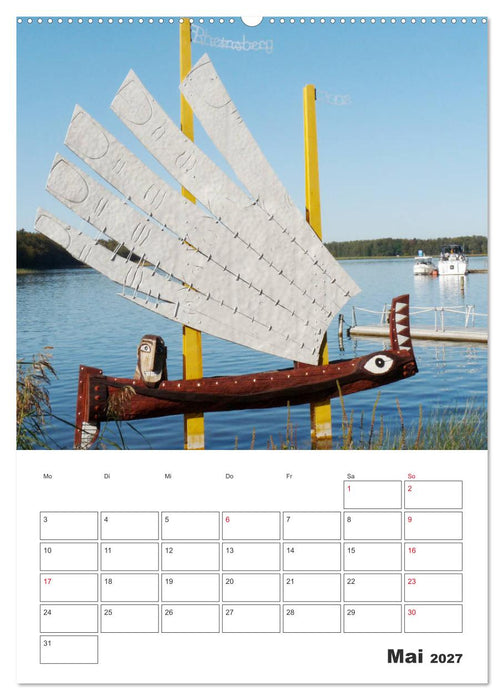 Rheinsberg mit Hafendorf (CALVENDO Wandkalender 2027)