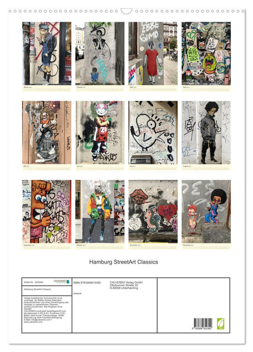 Hamburg StreetArt Classics (CALVENDO Wandkalender 2027)