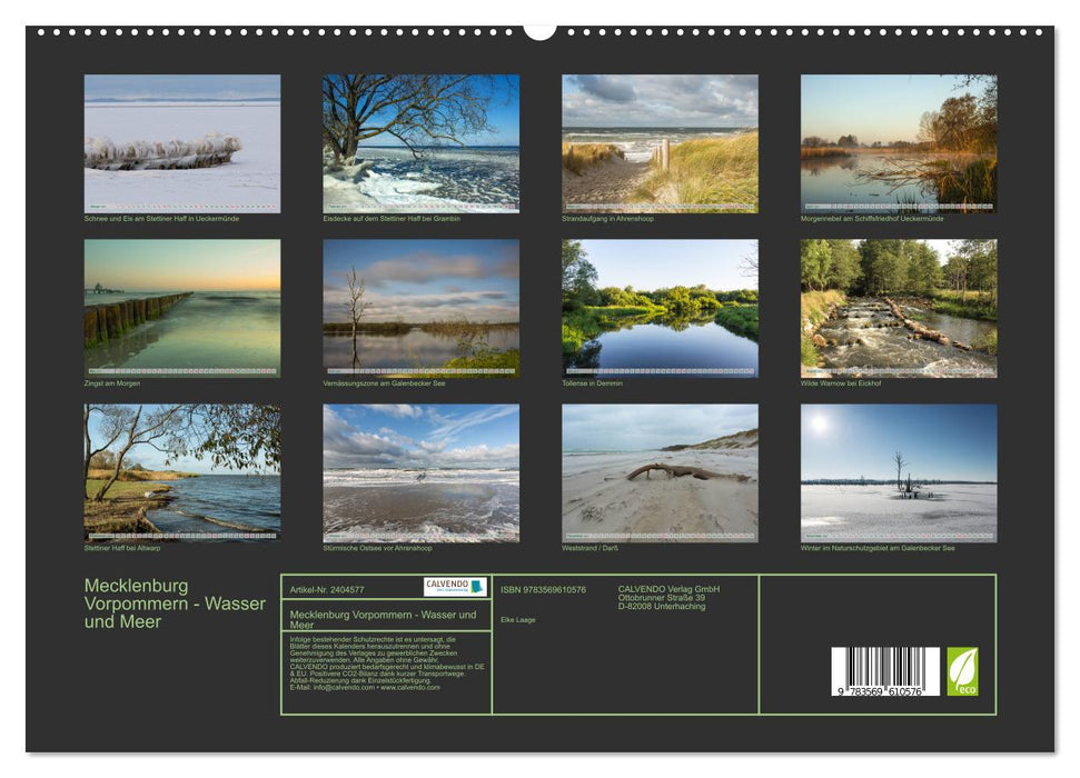 Mecklenburg Vorpommern - Wasser und Meer (CALVENDO Premium Wandkalender 2027)