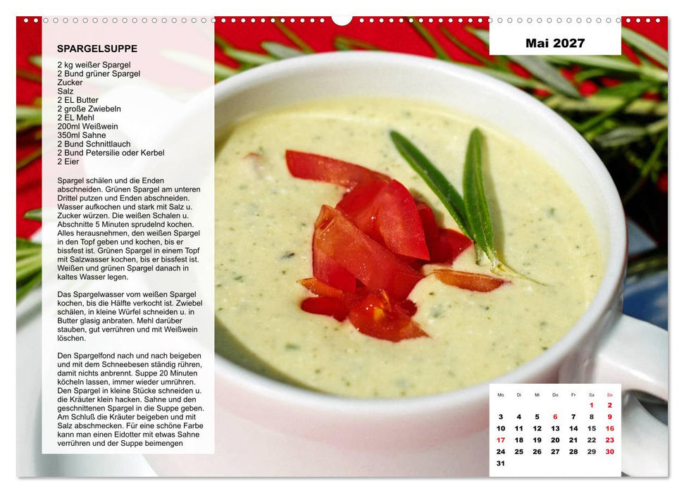 Aus der Suppenküche. Küchenkalender mit tollen Rezepten (CALVENDO Premium Wandkalender 2027)