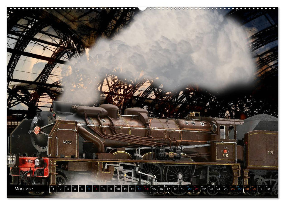 EISENBAHN - Dampf, Diesel und Strom (CALVENDO Premium Wandkalender 2027)