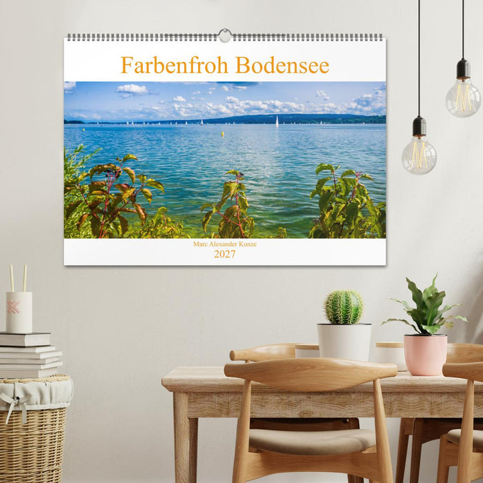 Farbenfroh Bodensee (CALVENDO Wandkalender 2027)