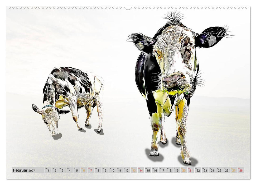 Rindviecher unglaublich (CALVENDO Premium Wandkalender 2027)