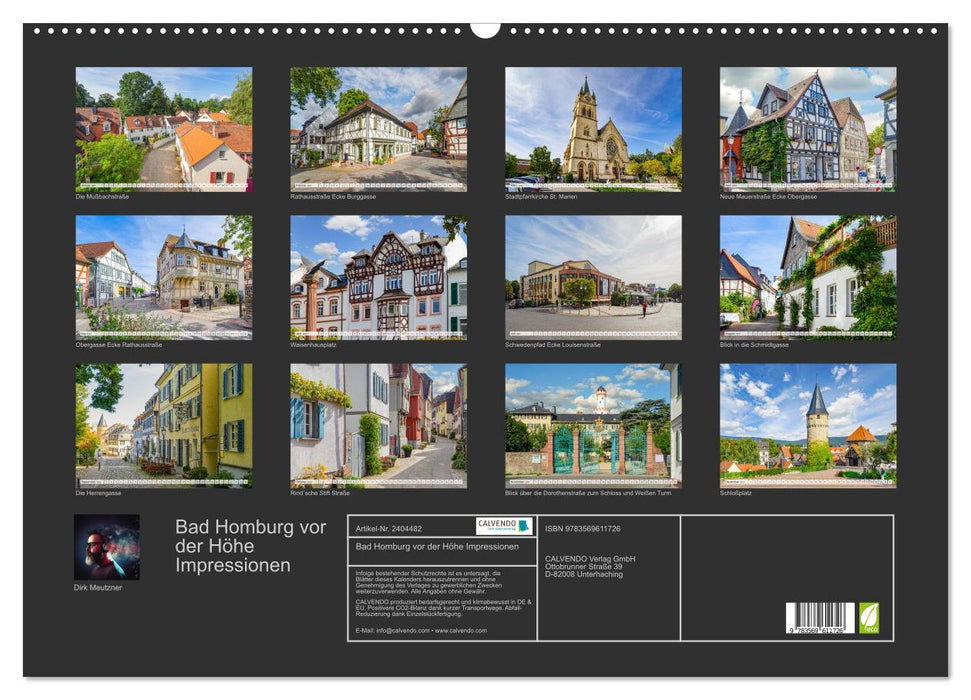 Bad Homburg vor der Höhe Impressionen (CALVENDO Wandkalender 2027)