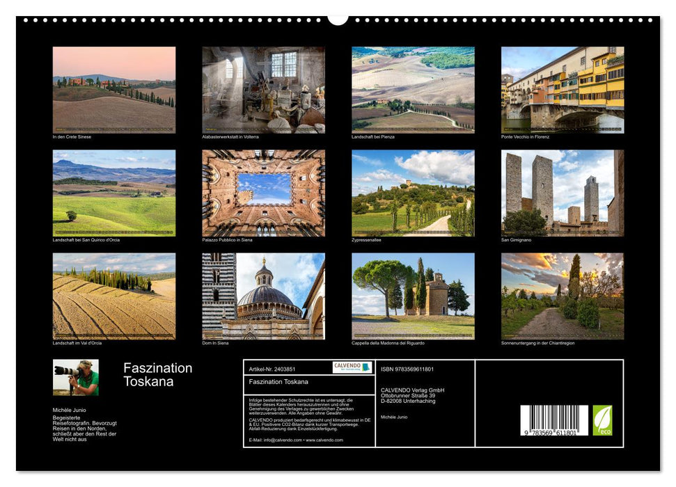 Faszination Toskana (CALVENDO Premium Wandkalender 2027)