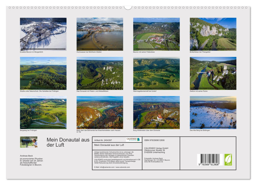 Mein Donautal aus der Luft (CALVENDO Wandkalender 2027)