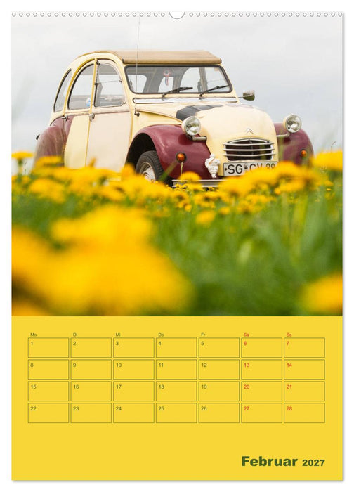 Citroën 2 CV – Flower Power (CALVENDO Wandkalender 2027)