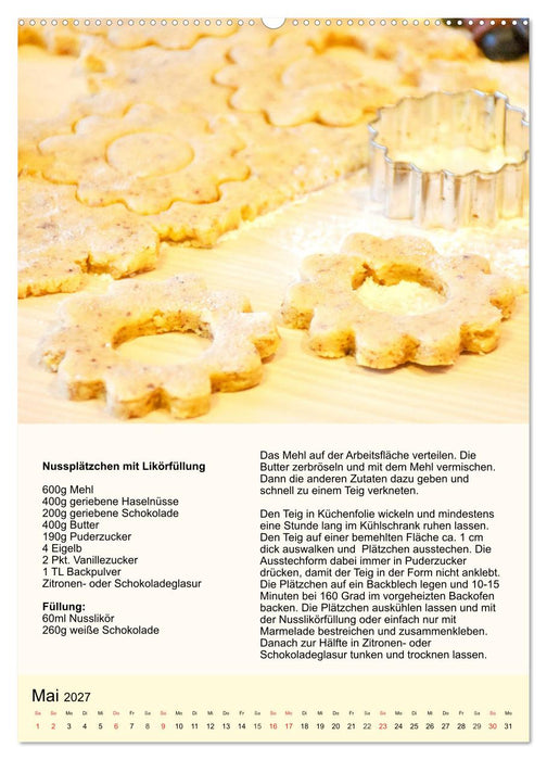 Plätzchen. Kekse für das ganze Jahr! (CALVENDO Premium Wandkalender 2027)