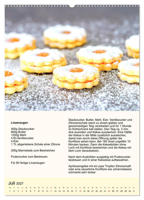 Plätzchen. Kekse für das ganze Jahr! (CALVENDO Premium Wandkalender 2027)