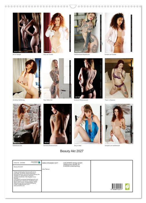 Beauty Akt 2027 (CALVENDO Wandkalender 2027)