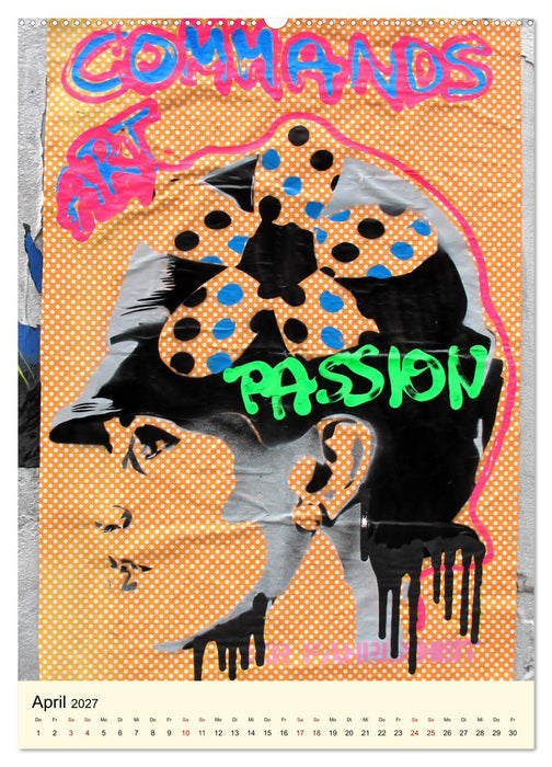 Flower Power in StreetArt (CALVENDO Wandkalender 2027)