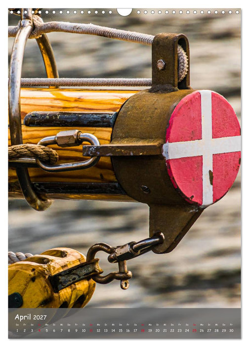 Maritime Details klassischer Yachten (CALVENDO Wandkalender 2027)