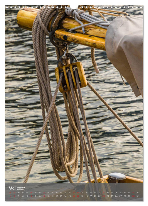 Maritime Details klassischer Yachten (CALVENDO Wandkalender 2027)