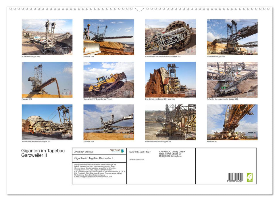 Giganten im Tagebau Garzweiler II (CALVENDO Wandkalender 2027)