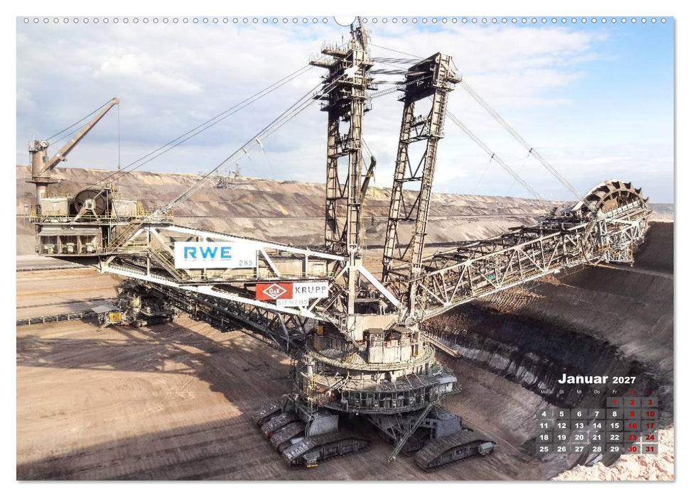 Giganten im Tagebau Garzweiler II (CALVENDO Wandkalender 2027)