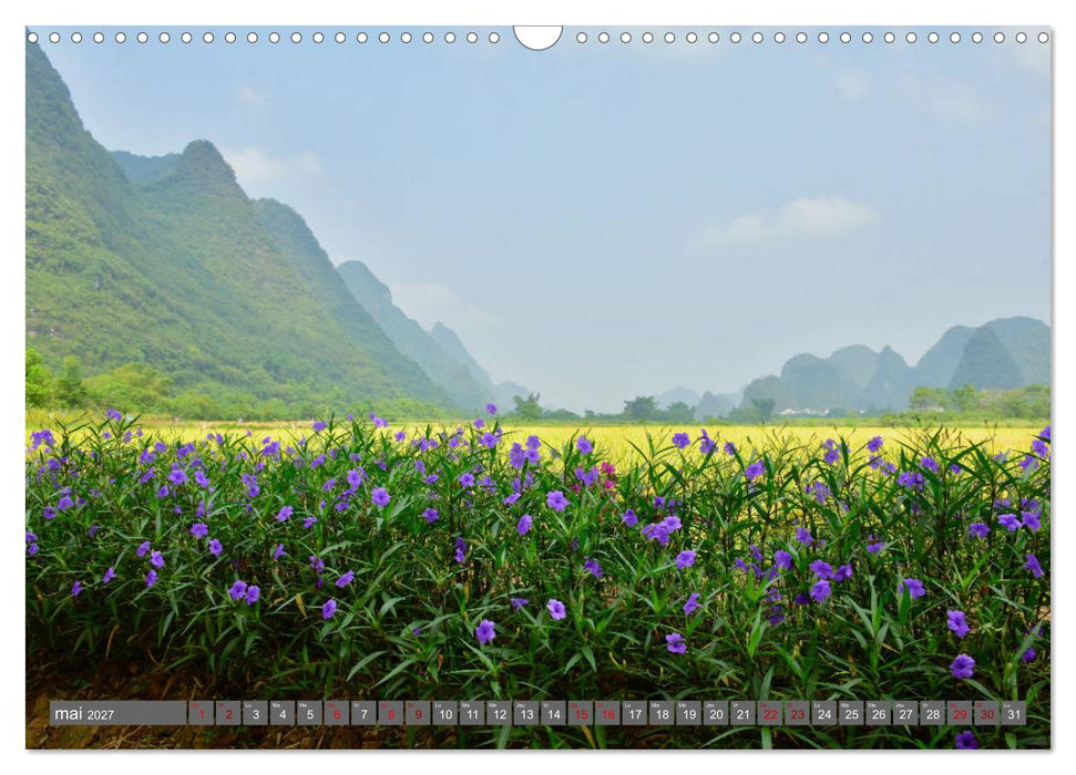 RIVIÈRE YULONG (CALVENDO Calendrier mensuel 2027)