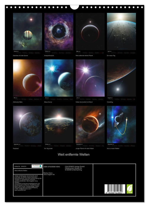 Weit entfernte Welten (CALVENDO Wandkalender 2027)