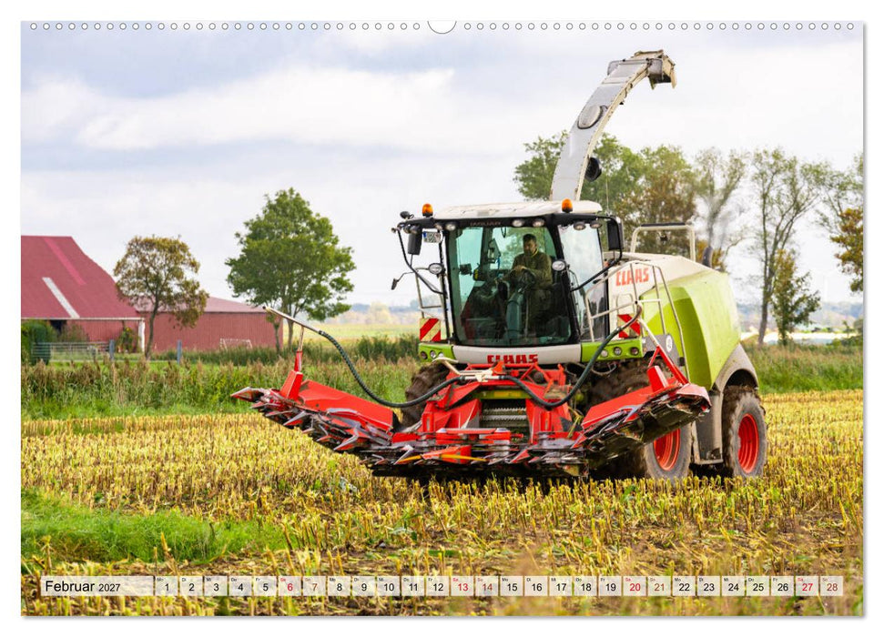 Maisernte am Deich (CALVENDO Premium Wandkalender 2027)