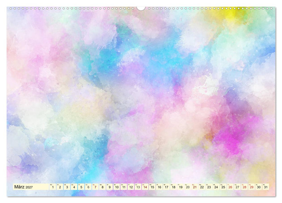 Kreativ-Kalender Aquarell. Bastelkalender zum Selbstgestalten (CALVENDO Premium Wandkalender 2027)