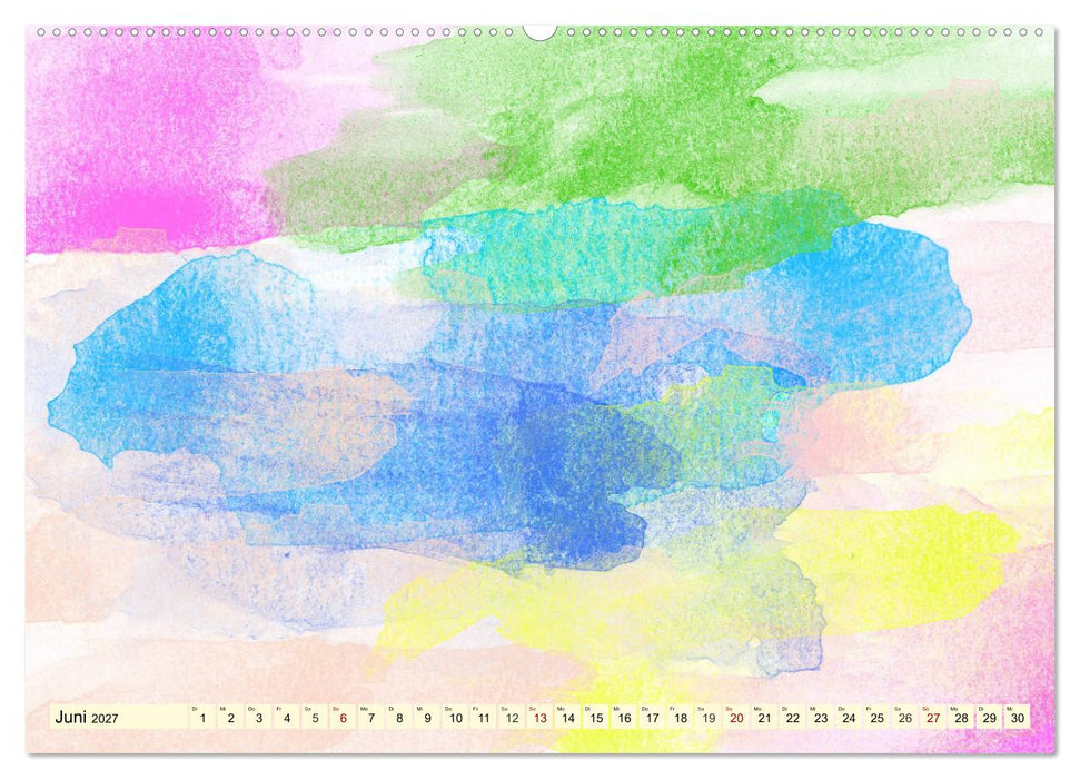 Kreativ-Kalender Aquarell. Bastelkalender zum Selbstgestalten (CALVENDO Premium Wandkalender 2027)